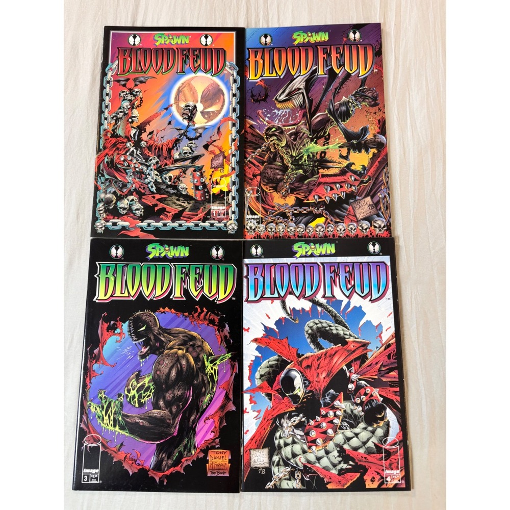 Spawn Blood Feud 1-4 Complete Set Image Comics 1995 Alan Moore Tony Daniel